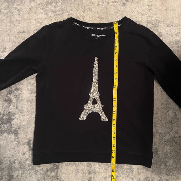 KARL LAGERFELD PARIS SEQUIN LONG SLEEVE - Sz XS - Picture 6 of 7